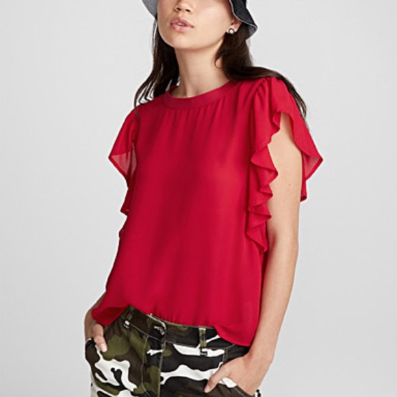 TWIK Ruffle Sleeve Blouse - Picture 1 of 3